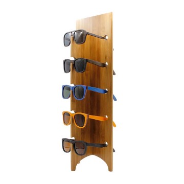 Bamboo Wooden Custom Eyewear Display Stand with Private Label and Logo