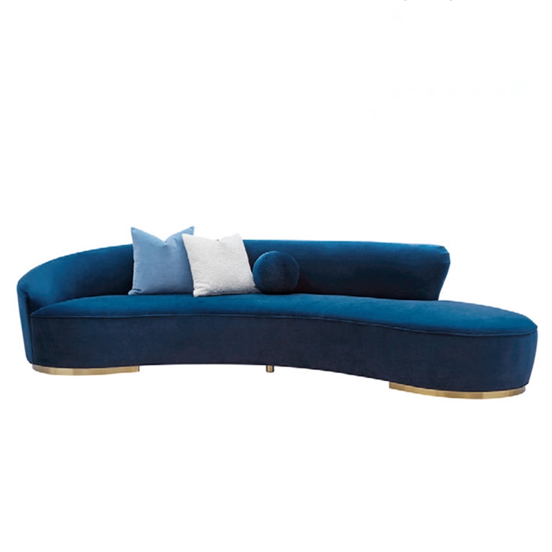 Dark Blue Modern Great Sofa And Pillow