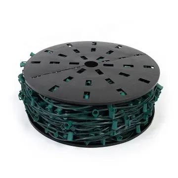 Spacacamento de 15 polegadas LED Christmas Light Spool - SPT -1 1000ft E17 Base C9 Socket para iluminação de férias ao ar livre