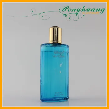 50ml Slim Art Glass Perfume Bottles Transparent Green / Yellow