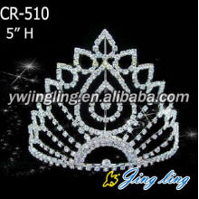 Tiara de la boda de alta calidad Jingling coronas de diamante de imitación