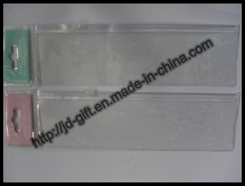 Transparent Plastic Packaging Bag / Plastic Bag with Paper Label