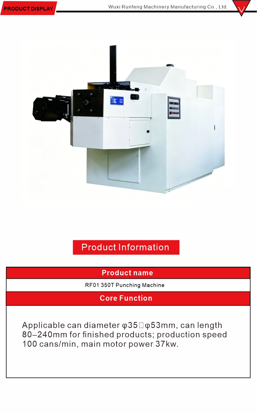 Industrial Can Forming Punching Machine
