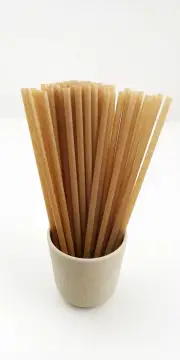 Biodegradable disposable sugarcane straw
