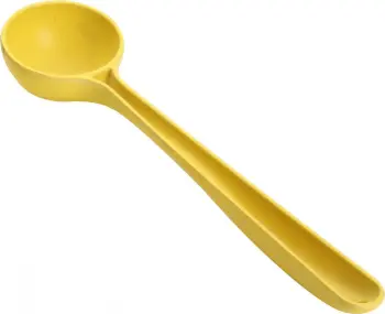 Yellow Long Handle Circular Spoon