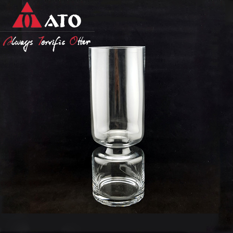 Vase de vase en verre transparent vase de table