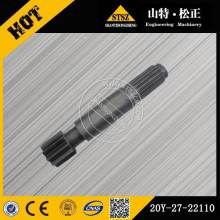 final drive shaft 20Y-27-22110 for excavator accessories PC220-6