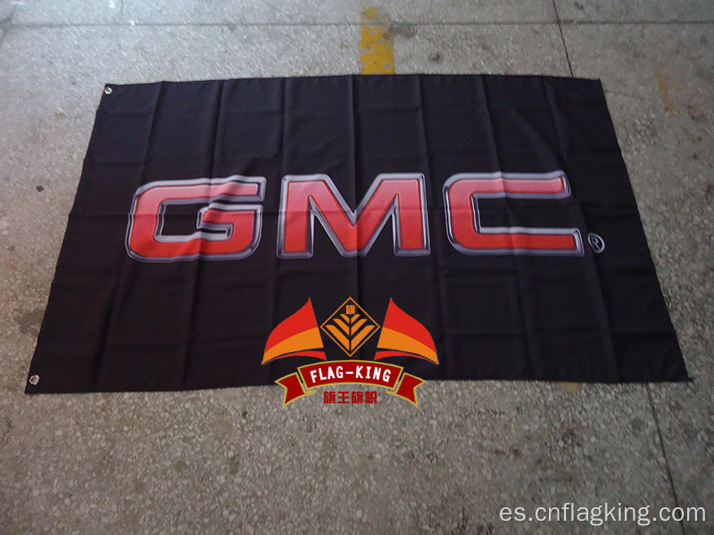 Poliéster de la bandera del coche del viaje de negocios de GMC 90 * 150cm bandera de gmc