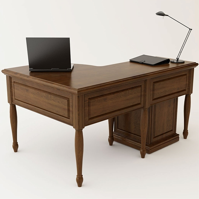 Corner Desk with Mobile File Cabinet