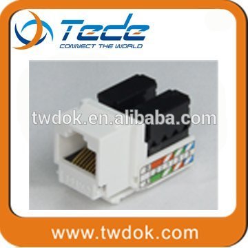 TEDE rj45 cat6 keystone jack rj45 cat5e keystone jack