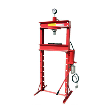 10T Manual Hydraulic Shop Press with Gauge (0-330mm)
