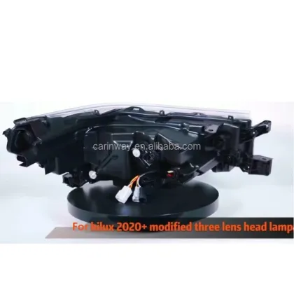Revo Headlight: Modified LED 3 Lens Front Head Lamp for Toyota Hilux Revo Rocco 2021