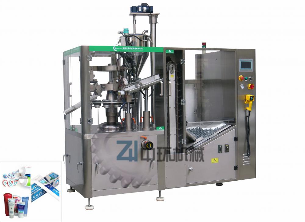 Automatic tube filling and sealing machine