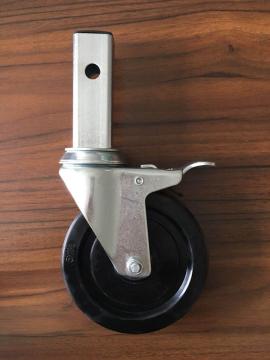 5`` Square stem scaffolding caster rubber wheel