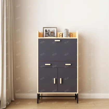 NOVA Customized Wooden Cabinet Bookcase with Computer Desk