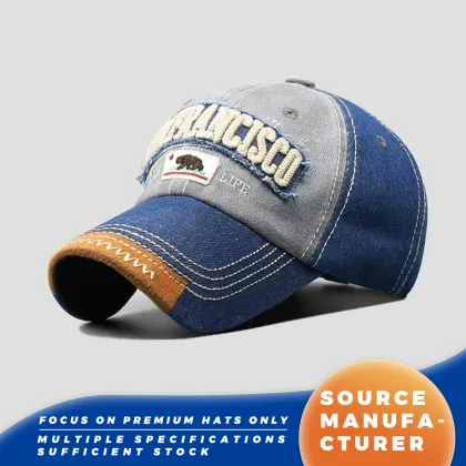 San Francisco Washed Denim Baseball Caps
