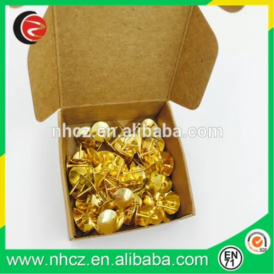 Gold Drawing Pin in Craft Paper Box