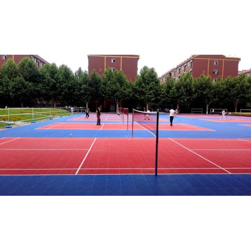 Outdoor removeable basketball court flooring