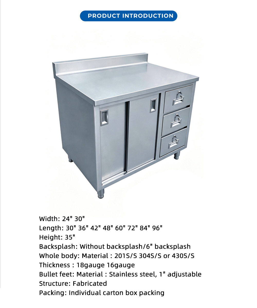 Commercial Stainless Steel Storage Cabinet X