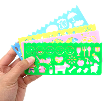 2020コレクション：プラスチックの小さな絵、子供向けの絵画ステンシル