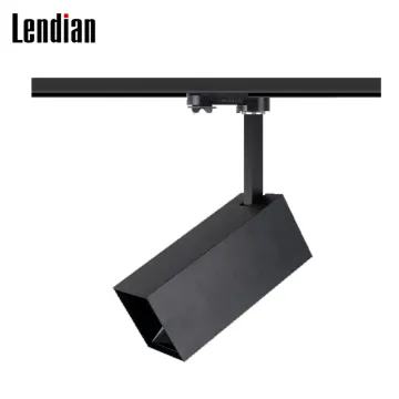 Round Shape Aluminum LED Track Light for Clothing Store - Black & White Options (8W-20W)