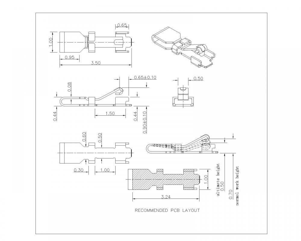 SF-035-XX-01 스프링 손가락 L 3.5mm