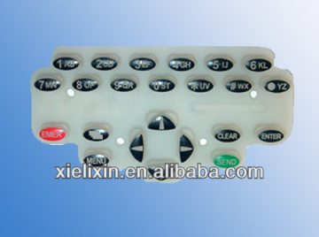 customized plastic rubber keypad