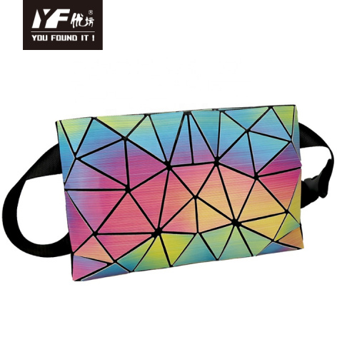 China Geometric gradient color makeup bag for women Factory