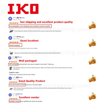 Original Japan IKO MX20 & MXN20 Linear Rails: 20mm Slide Blocks, Linear Guides, Rail Blocks, and Square CNC Bearings