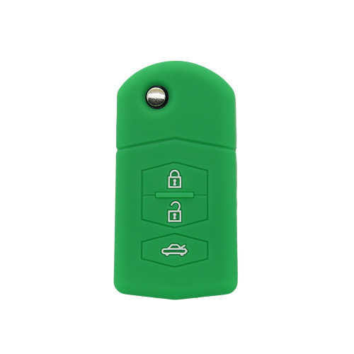 Luxury embossed car key holder for Mazda