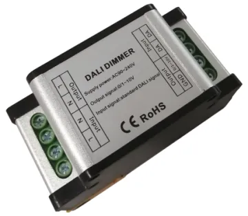 DL108 High Voltage AC90V-240V LED DALI Dimmer Controller with 1 Channel, 0-10V or 1-10V Signal Output and 5A Capacity