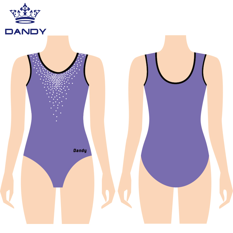 Multicolored metallic gymnastics leotard