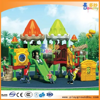 Plastic silding outdoor slide Tree Club kids playground house