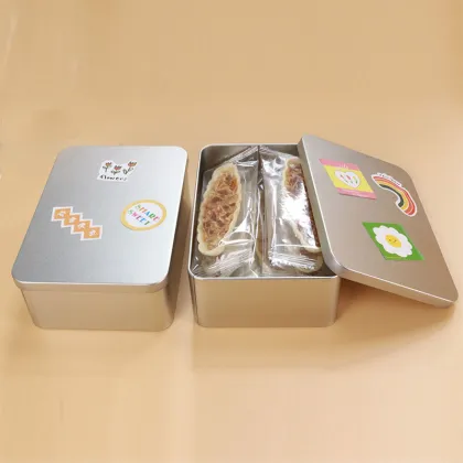 Rectangular Metal Gift Box for Mousse Cake and Tiramisu