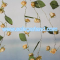 Rose Flower Garland Centerpiece With Green Leaf