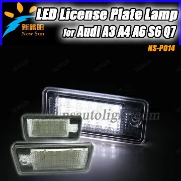 18SMD LED License plate light for Audi A4/S4 B7(8E.8H) 05-08 No Error