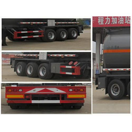 11m Tri-trục Corrosive Hàng hóa Vận tải Tank Semi-trailer