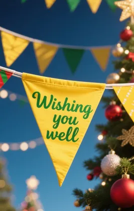Unique christmas garden flags