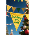 Unique christmas garden flags