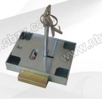 Zinc Plated 7-Lever Drawer Lock with 2 Zinc Keys: Secure Storage Solution