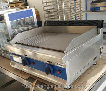 Professional Commercial Kitchen Gas Griddle: Stainless Steel Flat Plate Grill