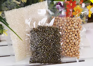 plastic transparent embossed food vacuum bag