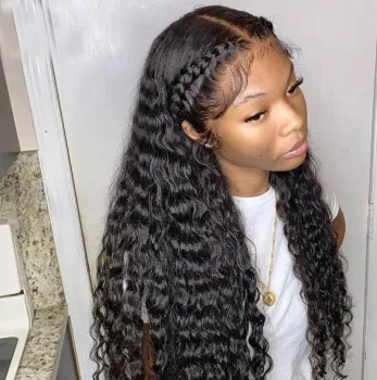 Deep Wave 30 32 Inch Curly Human Hair Wigs For Black Women Pre Plucked Wigs Wet And Wavy 13x4 Water Wave Hd Lace Wig