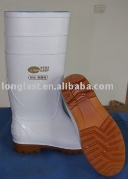 PVC Safety boots with steel sole and midsole