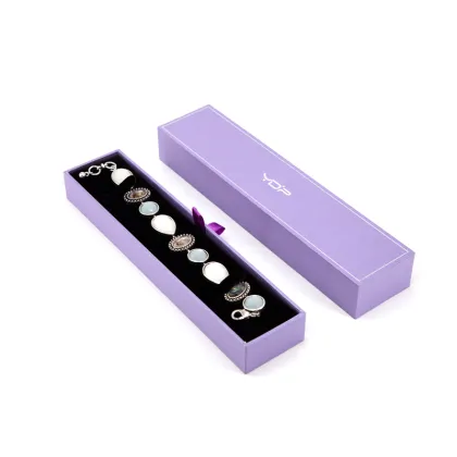 Purple Jewelry packaging Ring Box