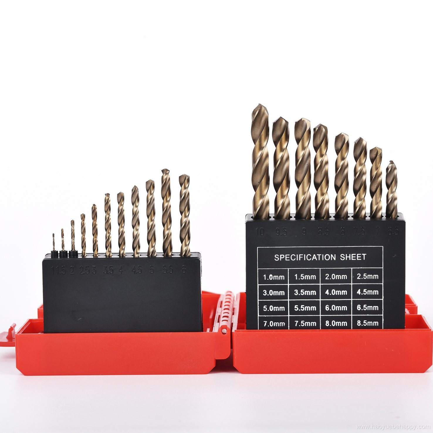 Tin-Coated Twist Drill Bit Set 19PCS Set