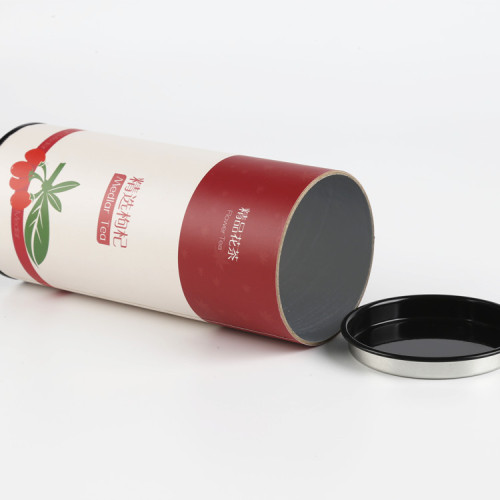 Luxury Custom Cylinder Tea Packaging Paper Box