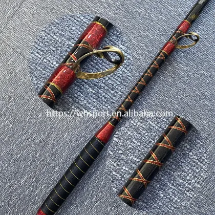 Sea Guide Fiberglass Heavy Duty Deep Sea Tuna Shark Fishing Rod