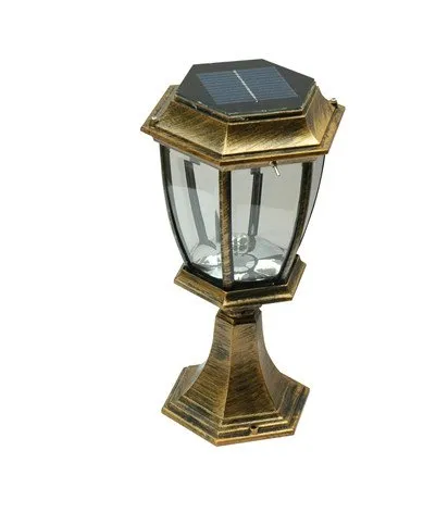 Led / Lvd 1w Aluminum Solar Powered Fence Lights White Color 2.4v For Family
