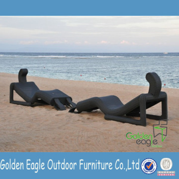 Panlabas na Muwebles Chaise Lounge Aluminum tube